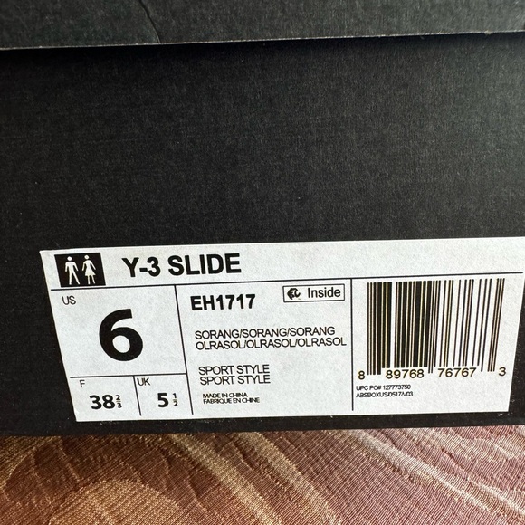 Adidas Yohji Yamamoto Y3 solar orange slides M 6 W 7 main image 9